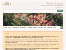 Tablet Screenshot of keralaculture.org